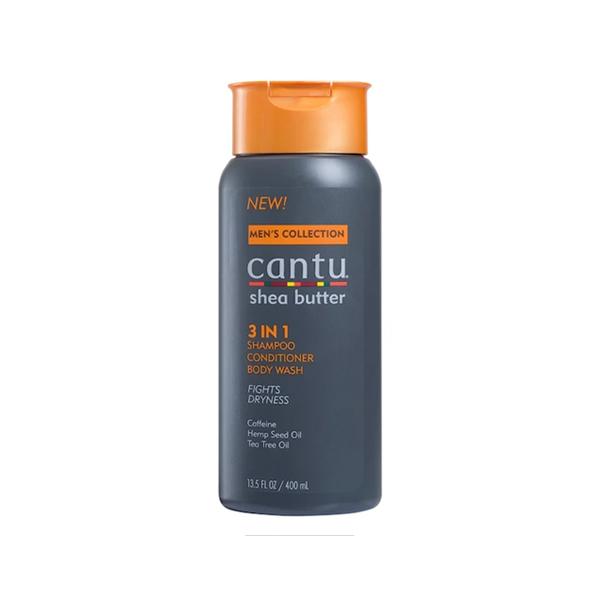 Cantu Men Shea Butter 3 in 1 Shampoo Conditioner Body Wash 400ml.