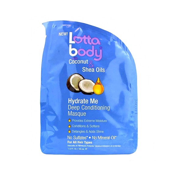 Lottabody Coconut & Shea Oils Hydrate Me Deep Conditioning Masque 45ml.